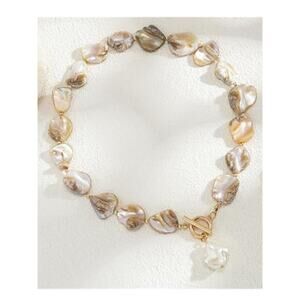 Starfish Shell Necklaces Trendy Summer Nacar Tone  Boho Seashell Pendant Beach